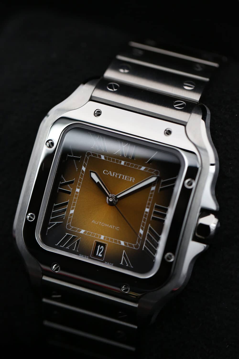 Cartier WSSA0064 Brown Sunray SANTOS DE CARTIER 39.8mm 2024 - Image 4
