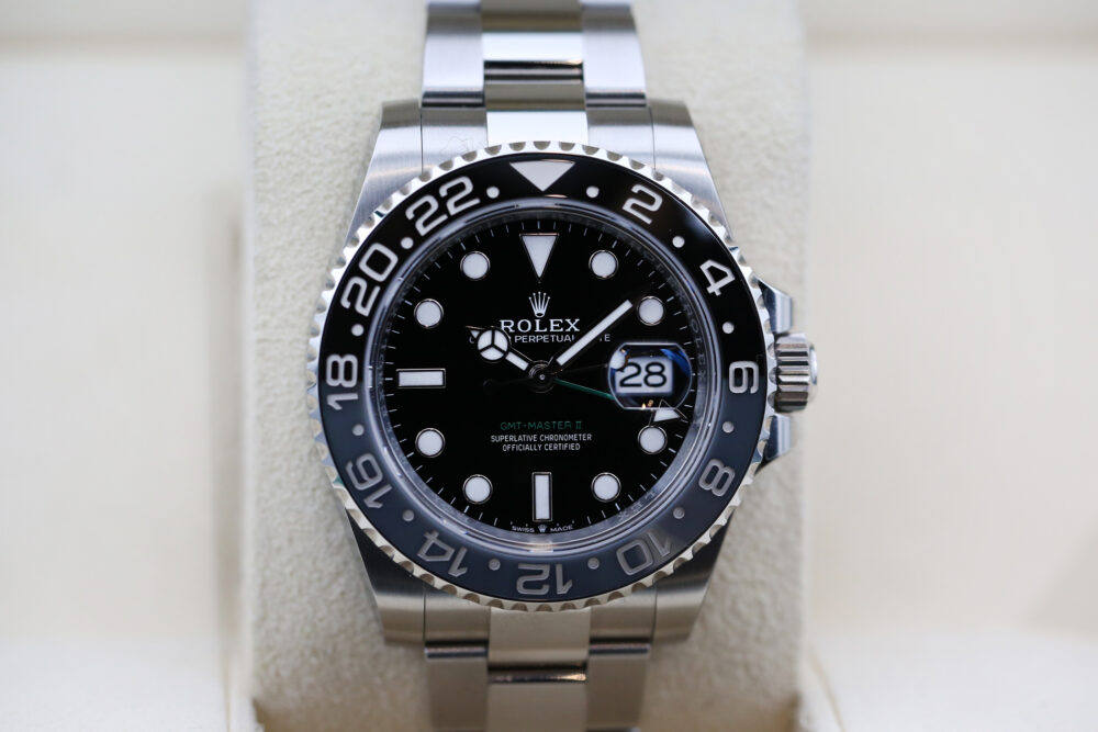 Rolex 126710GRNR Black GMT MASTER II 40mm 2024 Bruce Wayne